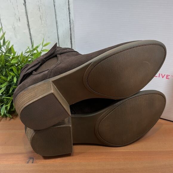 Isaac Mizrahi Live! Chelsea Boot with Bow Booties Size 10 - Picture 8 of 9